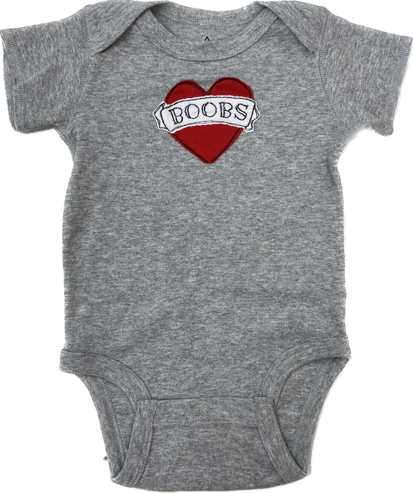 Kids Onesie-Tattoo Heart Boobs
