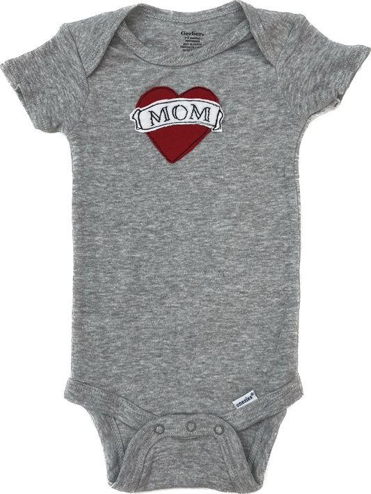 Kids Onesie-Tattoo Heart Mom