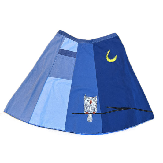 Classic Appliqué Skirt-Owl