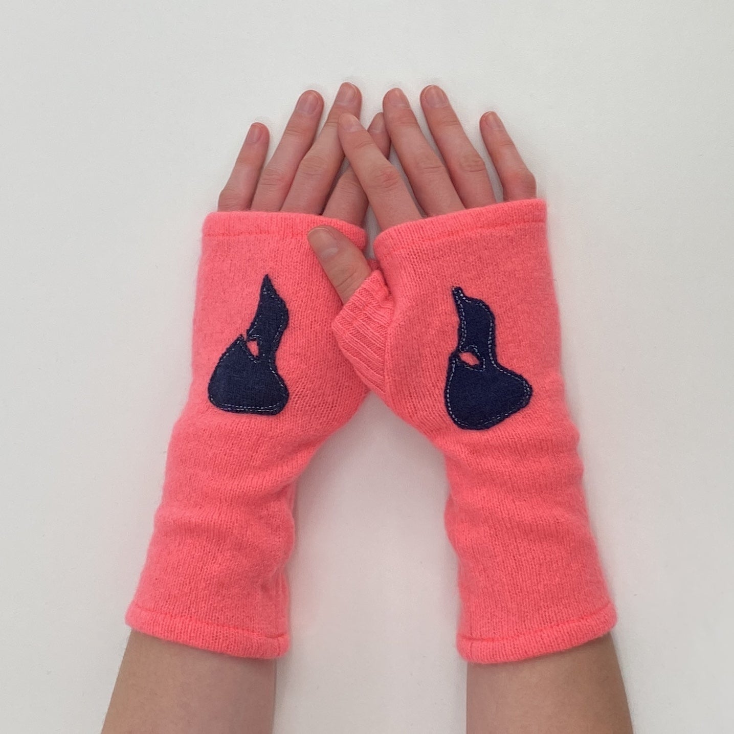 Cashmere Fingerless Gloves-Block Island