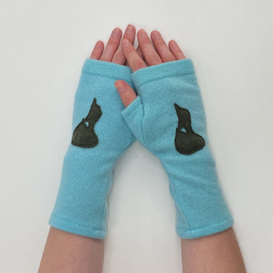 Cashmere Fingerless Gloves-Block Island