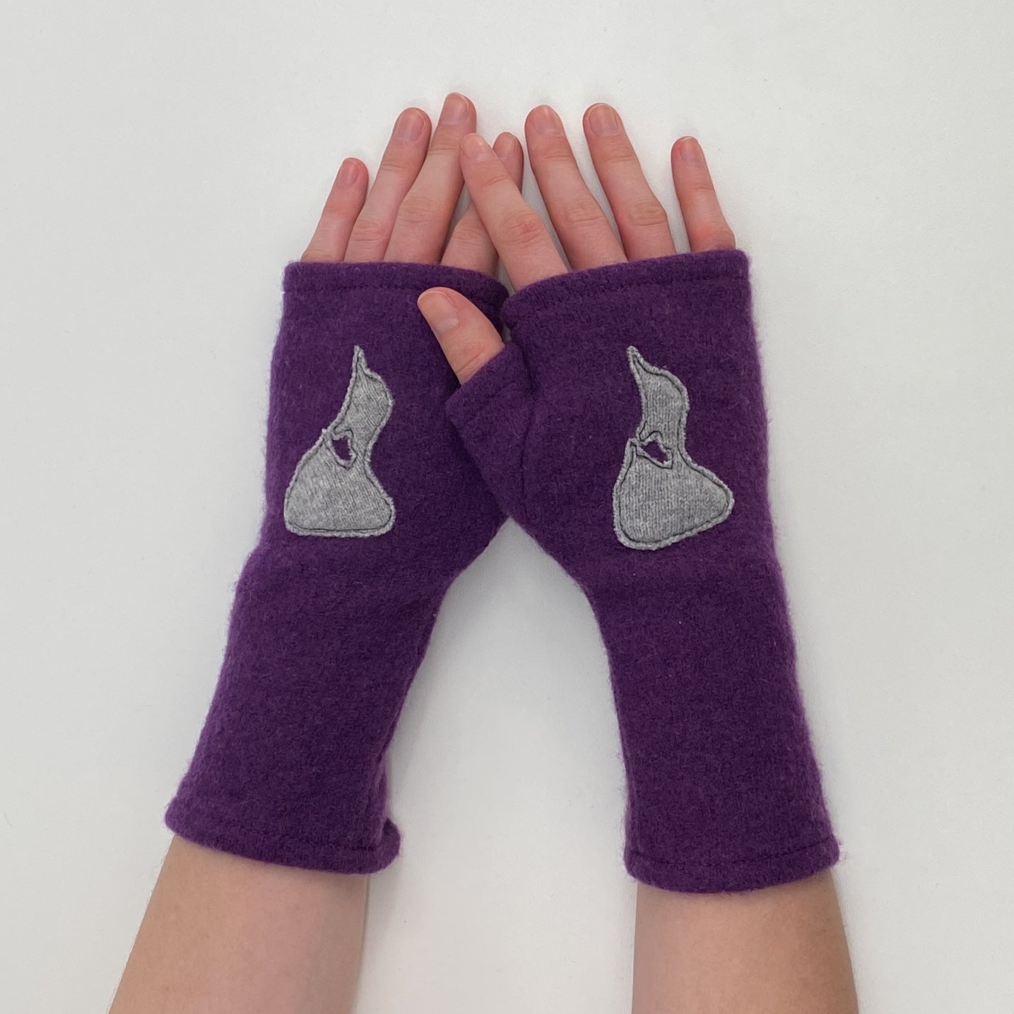 Cashmere Fingerless Gloves-Block Island