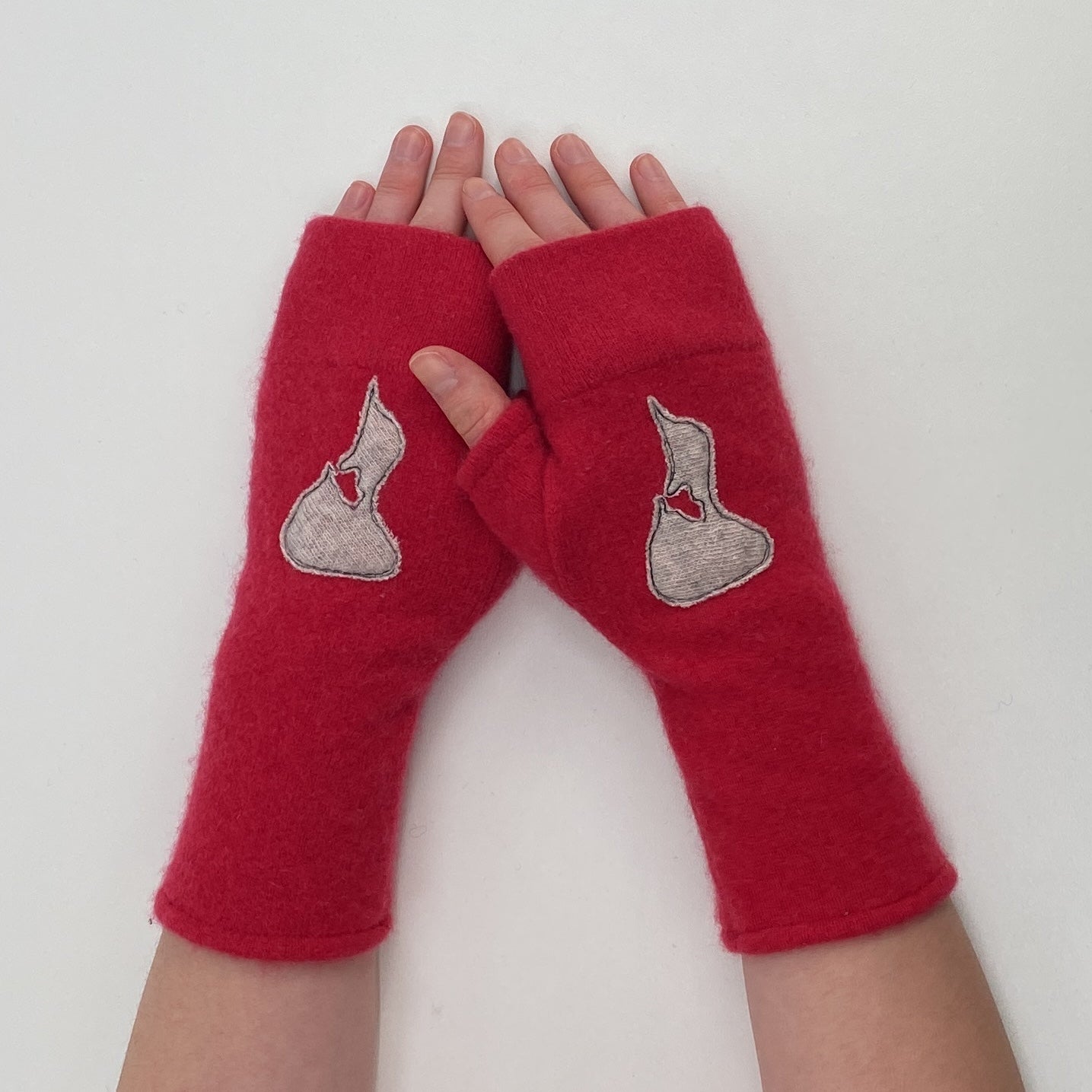 Cashmere Fingerless Gloves-Block Island