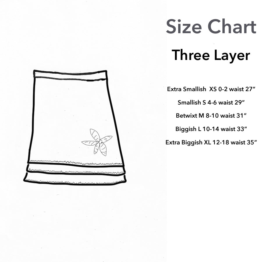 Three Layer Skirt-Black