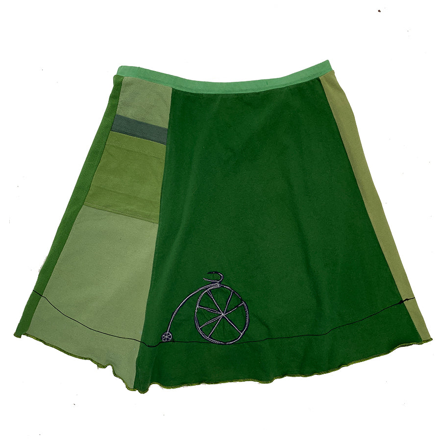 Classic Appliqué Skirt-Bike