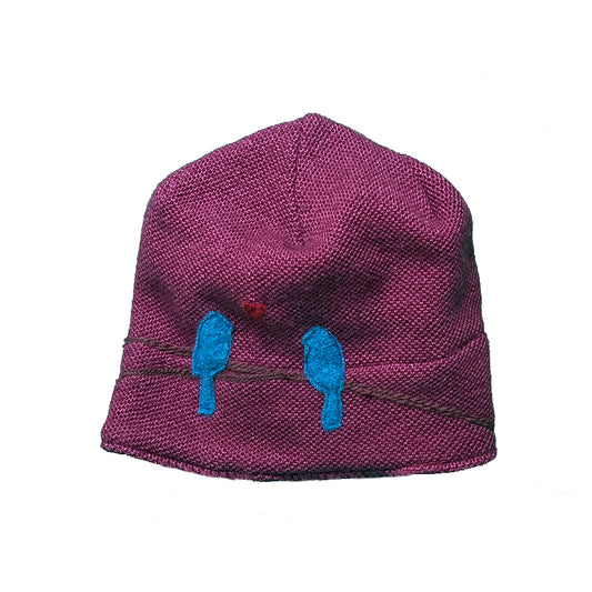Wool Hat-Love Birds