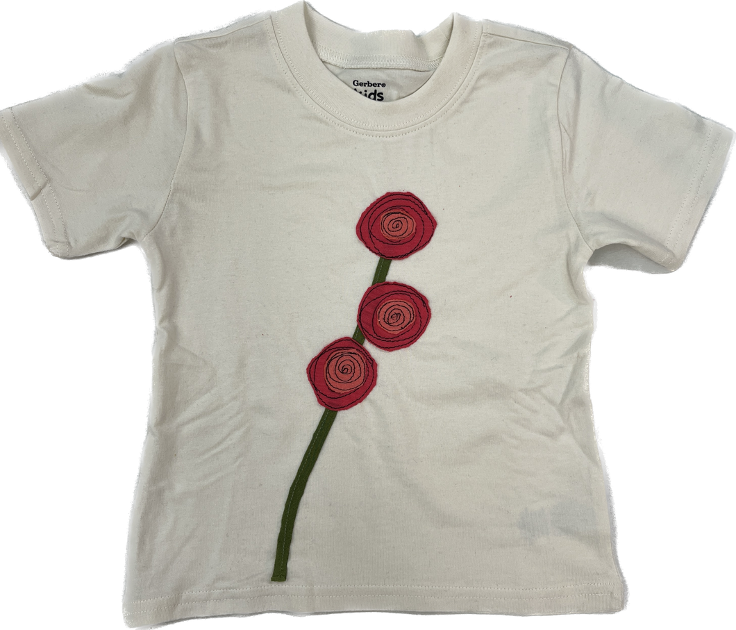 Kids T-Shirt-Blooming Rose