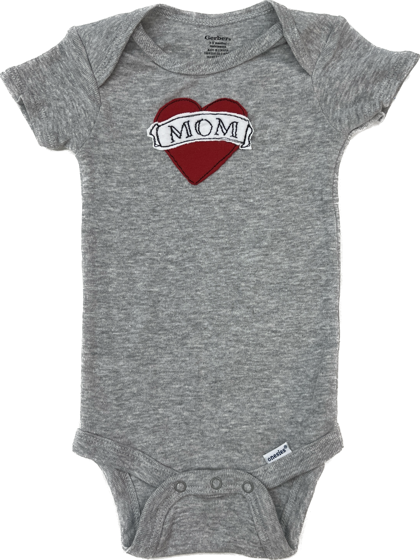 Kids Onesie-Tattoo Heart Mom