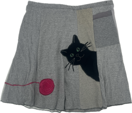 Classic Appliqué Skirt-Cat