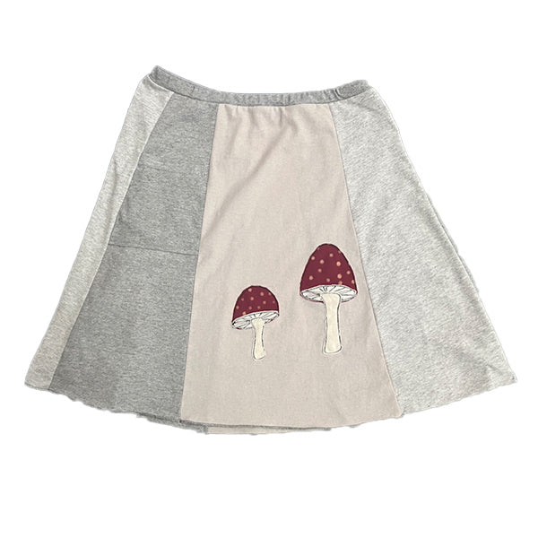 Classic Appliqué Skirt-Mushroom