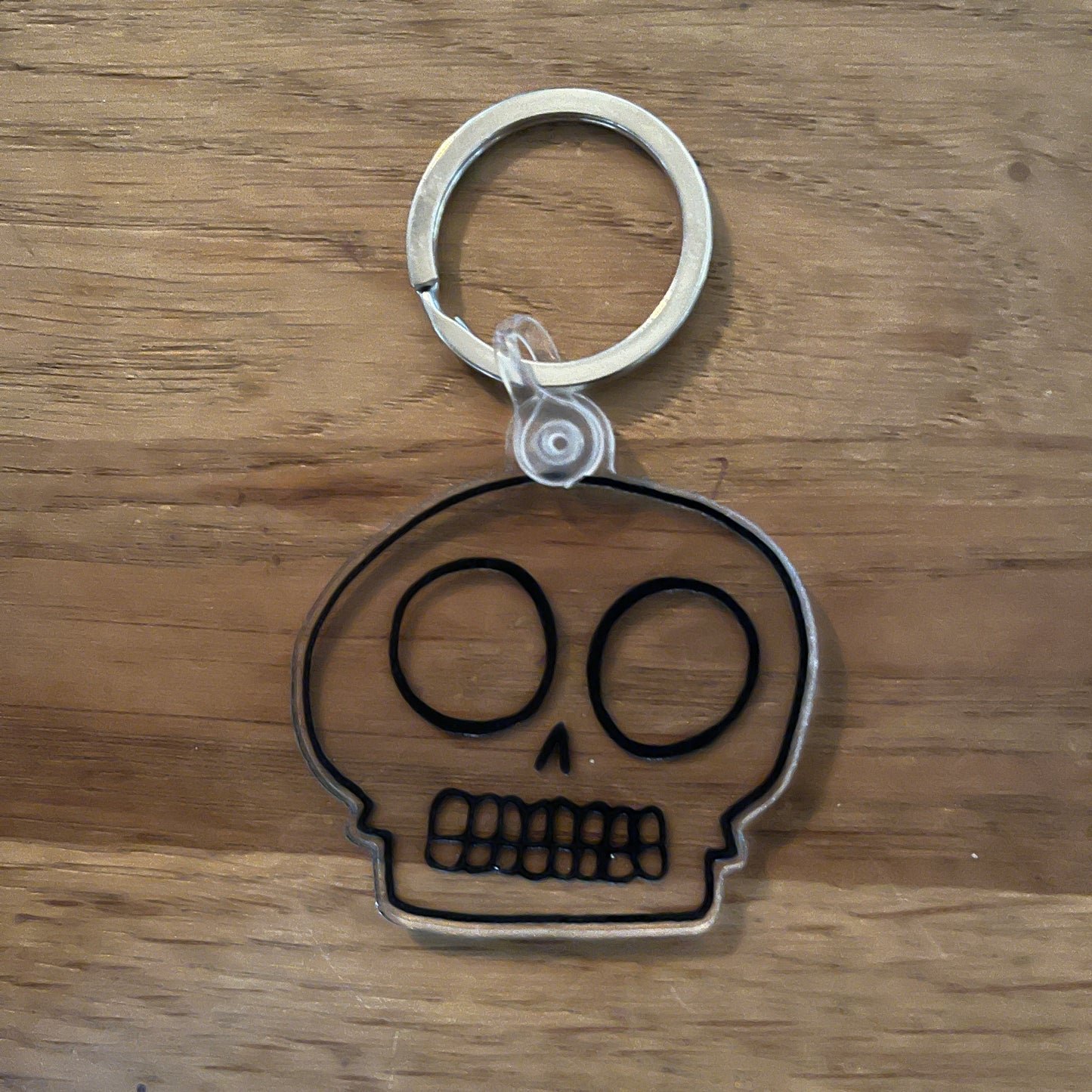 Keychain-Skull Clear