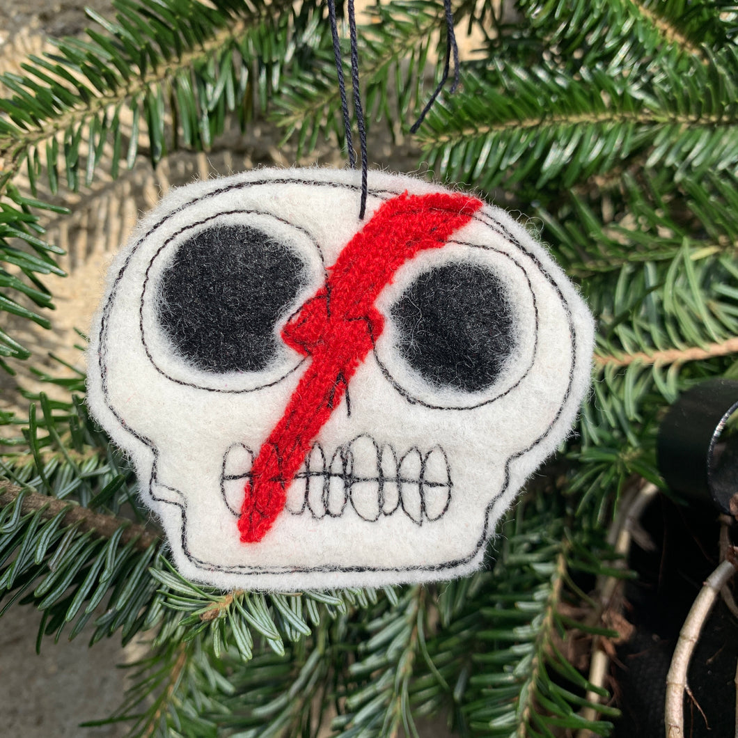 Bowie Skull Ornament