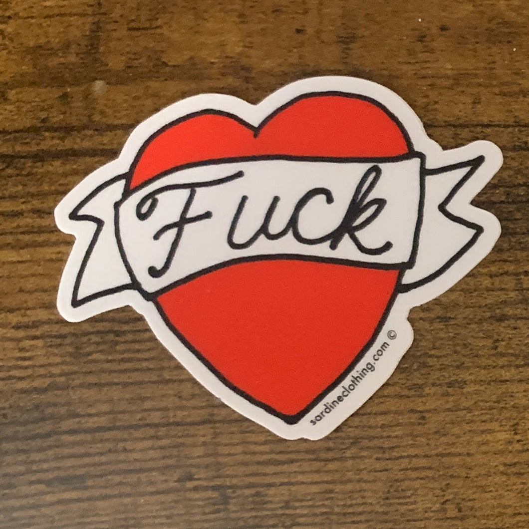 Sticker-Tattoo Heart Fuck