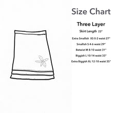 Load image into Gallery viewer, Three Layer Appliqué Skirt-Charcoal
