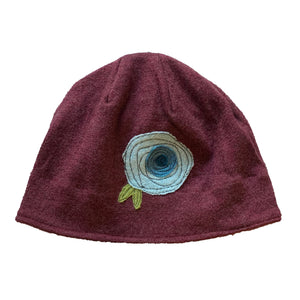 Wool Hat-Blooming Rose