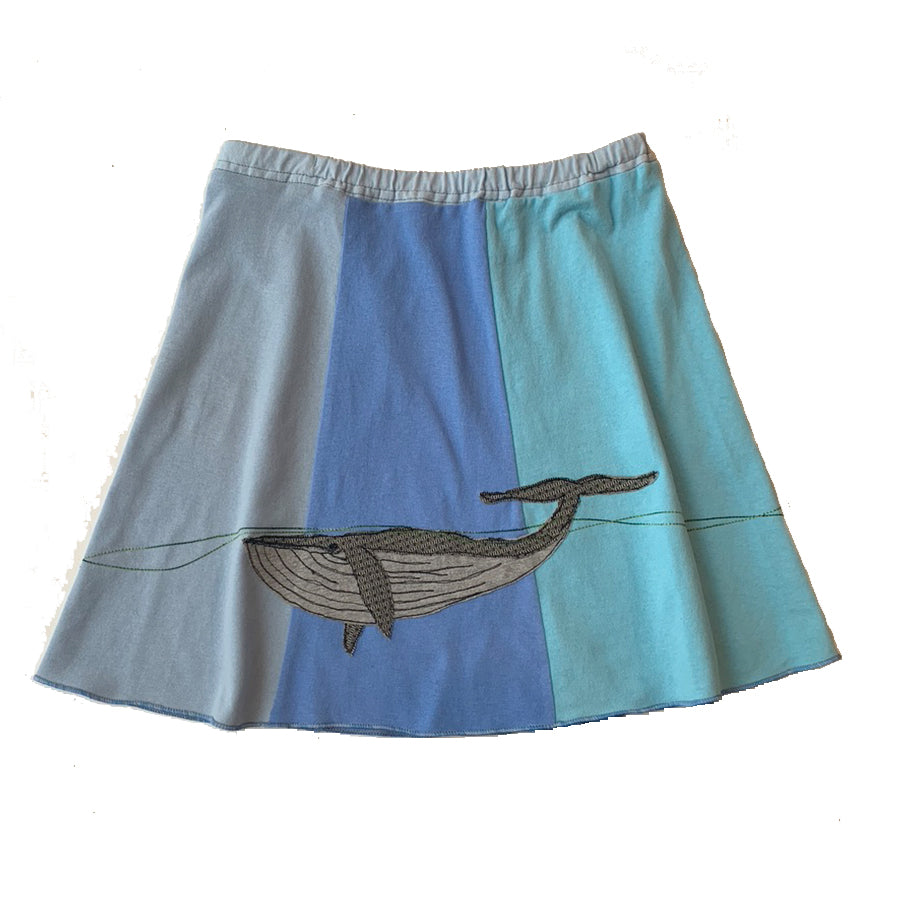 Kids Skirt-Blue Whale