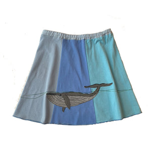 Mini Skirt-Blue Whale