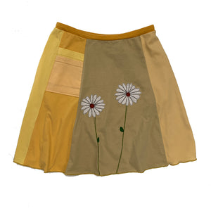 Classic Appliqué Skirt-Daisies