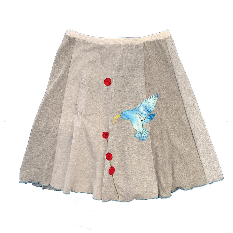 Classic Appliqué Skirt-Hummingbird