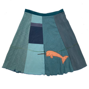 Classic Appliqué Skirt-Narwhal