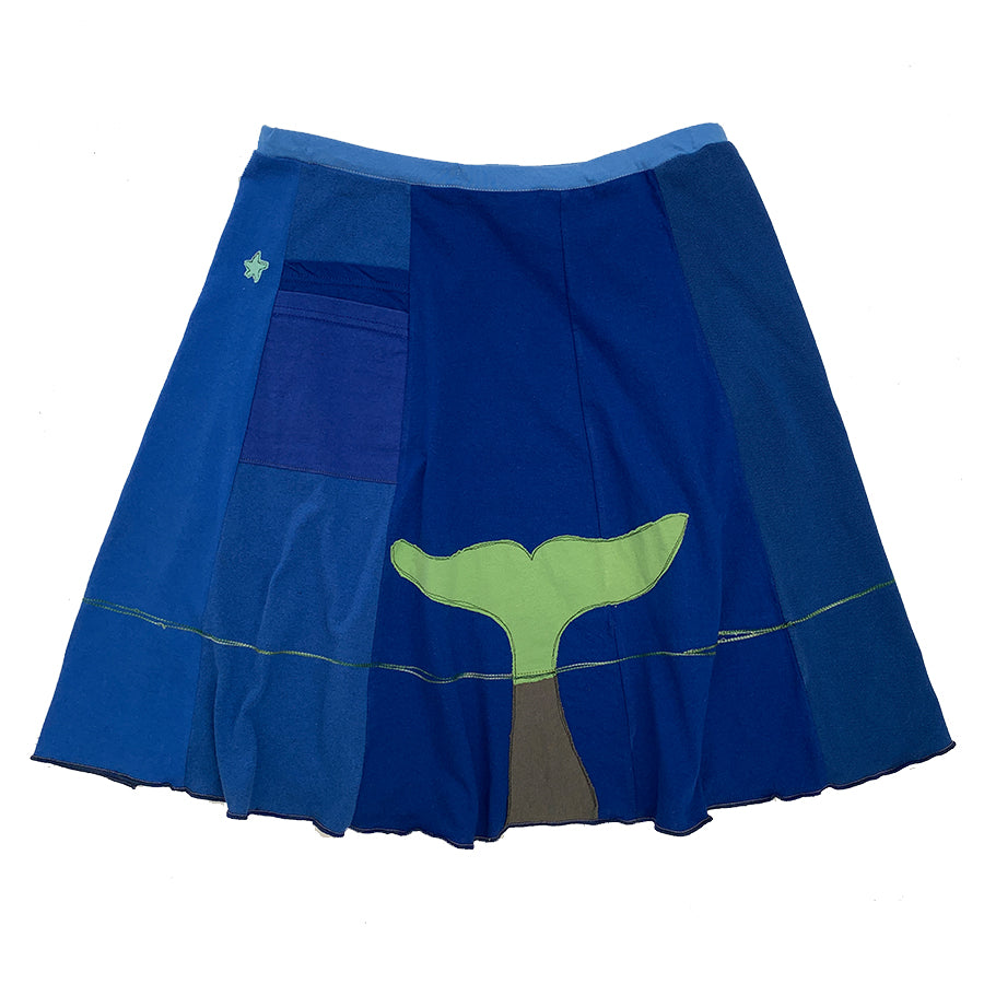 Classic Appliqué Skirt-Whale Tail