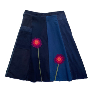 Classic Appliqué Skirt-Zinnia