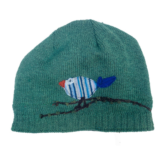 Wool Hat-Cute Bird